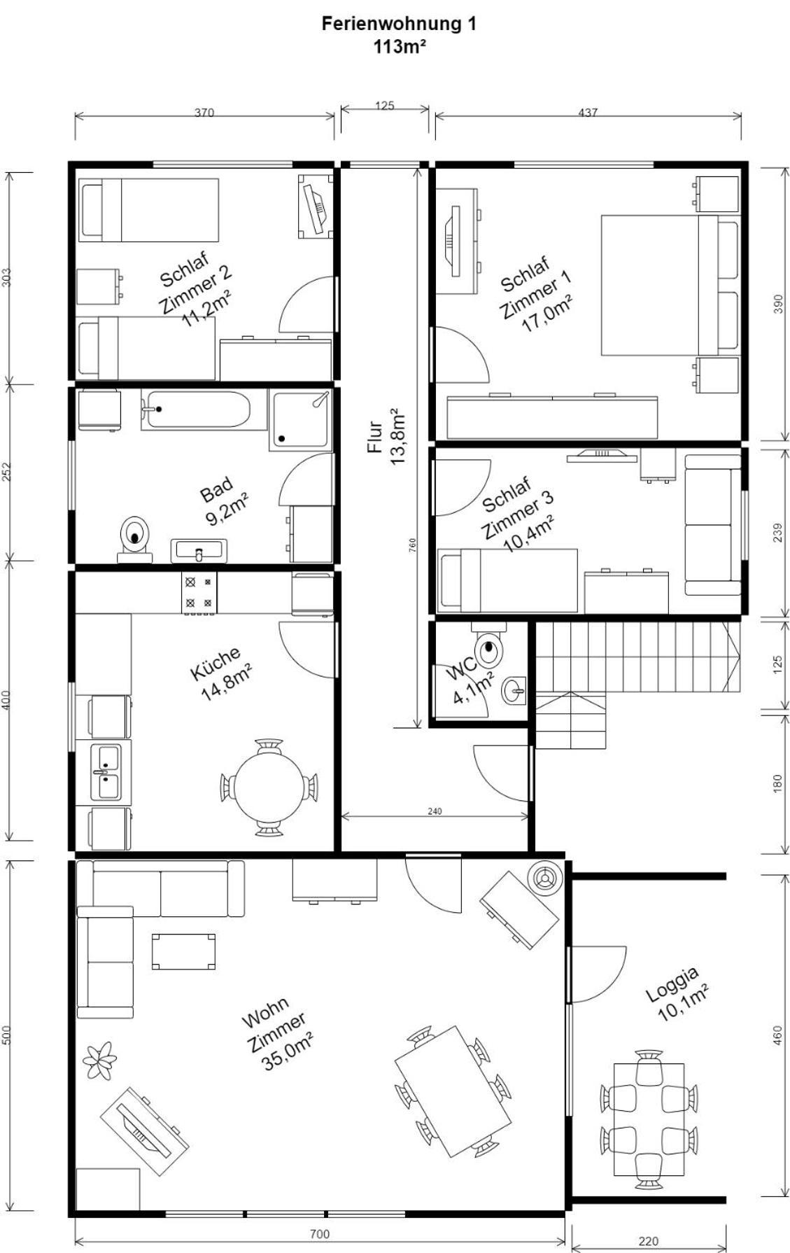 Ferienwohnung Van Den Berg Rees Oda fotoğraf
